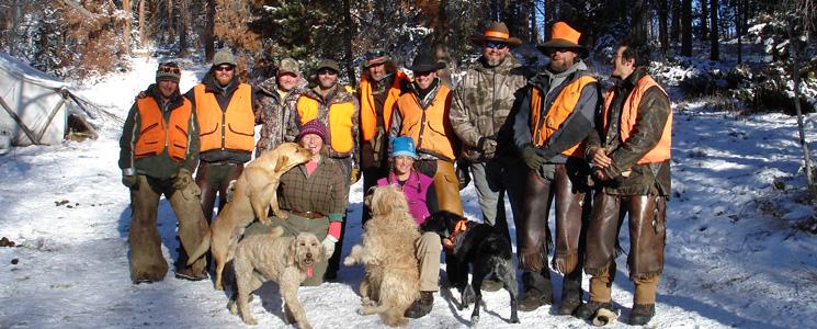 Elk Hunting Outfitters Posing  in Colorado